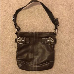 COACH brown leather purse